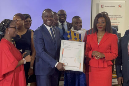 Afriland First Bank, certification iso 9001 2015